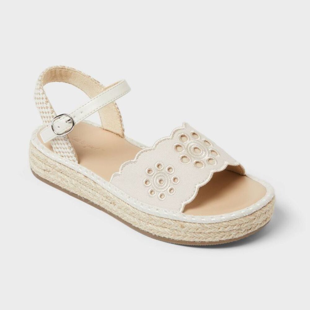Kids' Vera Casual Sandals - Cat & Jack Cream 4